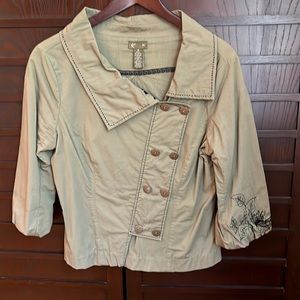 GUC Fei Anthropologie army green jacket. 12